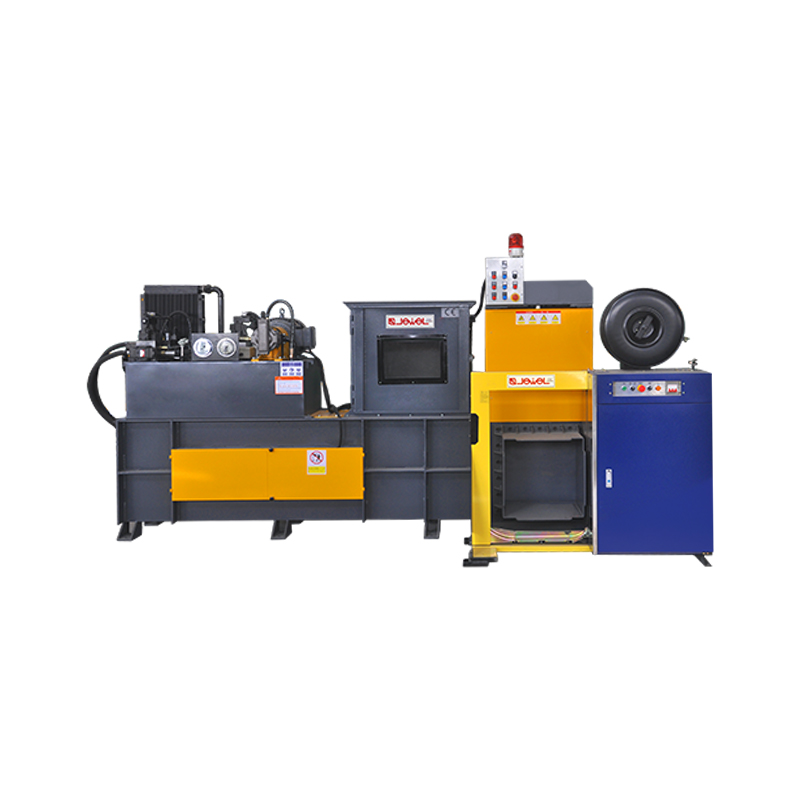 Liten horisontal helautomatisk kompresjonsballepresse (PP-stropping)